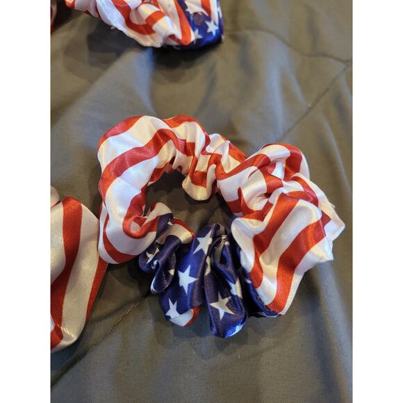 Patriotic American Flag Style  Scrunchies - Picture 2 of 3